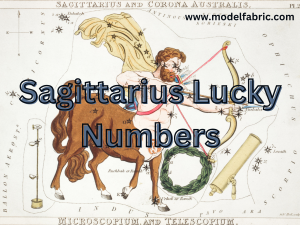 Sagittarius Lucky Numbers